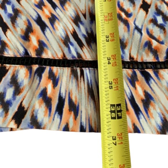 NEW Anthropologie Silk Dress Cocktail Sleeves Geometric Multi Size XS Greylin - Picture 12 of 15